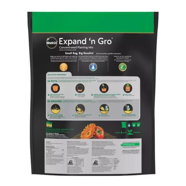 Miracle-Gro Expand 'n Gro Concentrated Potting Mix - 8.4qt